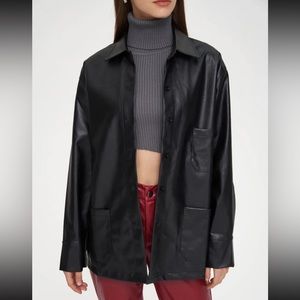 NWT - Faux Leather Jacket